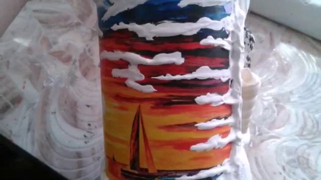 Декор бутылки в морском стиле. Diy. смотреть онлайн