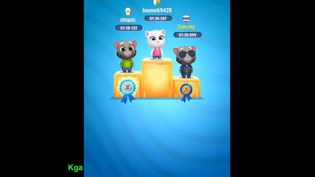 Talking Tom Gold Run | Race Racing Contest | Android ios gameplay Outfit7 смотреть онлайн