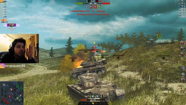 WoT Blitz - Танк М46 Patton.Идеальный Колобанов против фульных танков- World Of Tanks Blitz (WoTB)