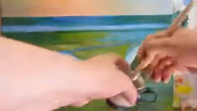 ПИШЕМ МАСЛОМ/Как рисовать море маслом смотреть онлайн