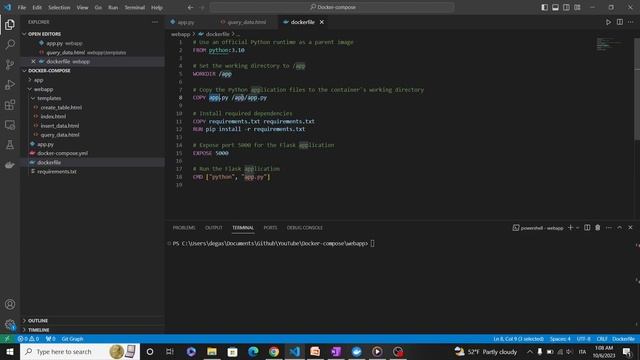 How to build and run a multi-container application with Docker-compose (Flask & PostgreSQL) смотреть онлайн