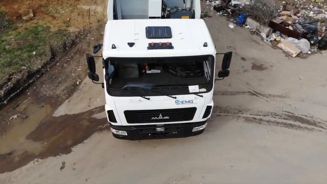 Тест драйв мусоровоза МТМ 16 на шасси МАЗ в г. Алексин смотреть онлайн