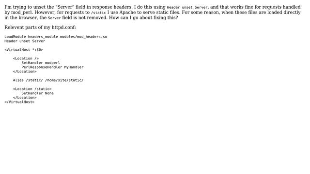 DevOps & SysAdmins: Header unset Server not working for static files смотреть онлайн