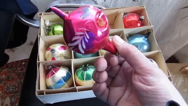 Чехославацкие ёлочные игрушки 70 х г./редкие/коллекционирование смотреть онлайн