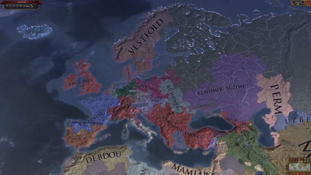 EU4 AI only timelapse - Maxo's New Shattered Mod смотреть онлайн