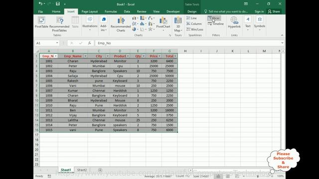 2016 Excel Slicer Multi Select Option Filter Data смотреть онлайн