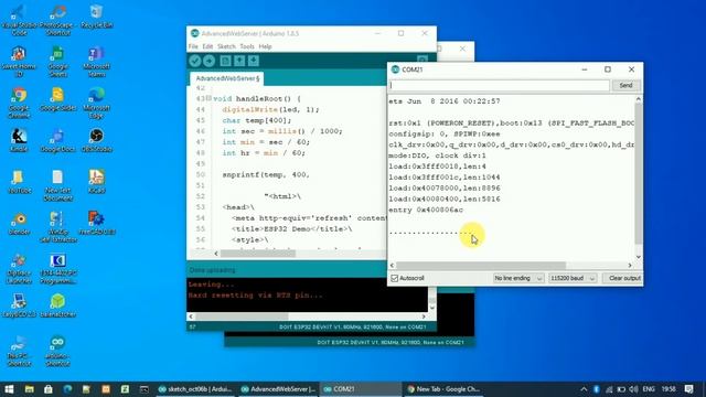 ESP32 web server смотреть онлайн