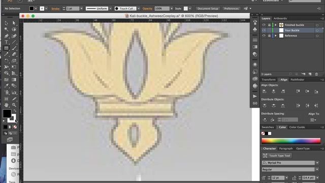 INTRO TO ILLUSTRATOR! | Adobe Illustrator for Beginners and Cosplayers | Ashweez Cosplay смотреть онлайн