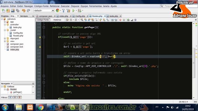Curso PHP OOP MVC Estrutura Base aula14 url amigável смотреть онлайн