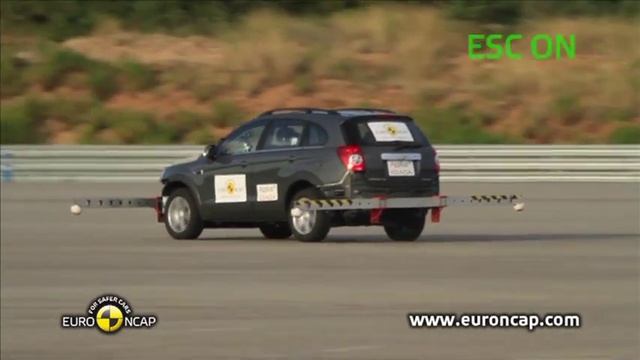 Euro NCAP | Chevrolet Captiva | 2011 | ESC test смотреть онлайн