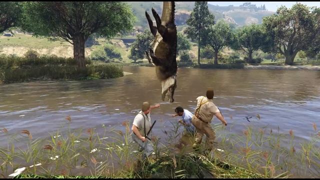Surviving 99 Years As ANIMALS In GTA 5! смотреть онлайн
