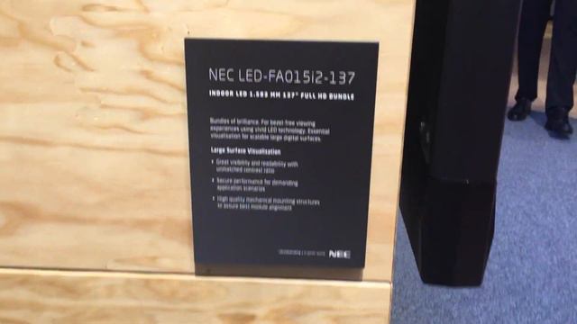 NEC LED Bundle 137 inches - PITCH 1.5 mm - FA SERIES @ ISE2020 Amsterdam смотреть онлайн