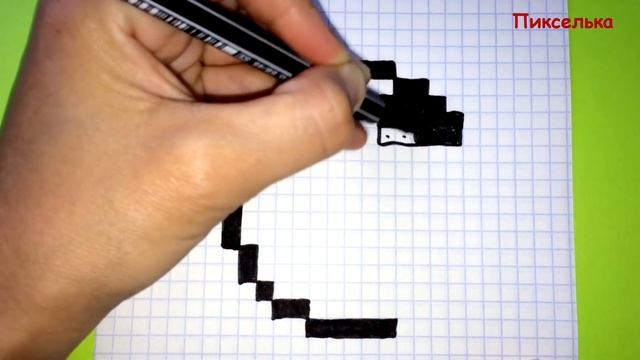 Как Рисовать Футбольный Мяч по Клеточкам ♥ Рисунки по Клеточкам смотреть онлайн