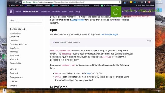 3 Adding Bootstrap in your site смотреть онлайн