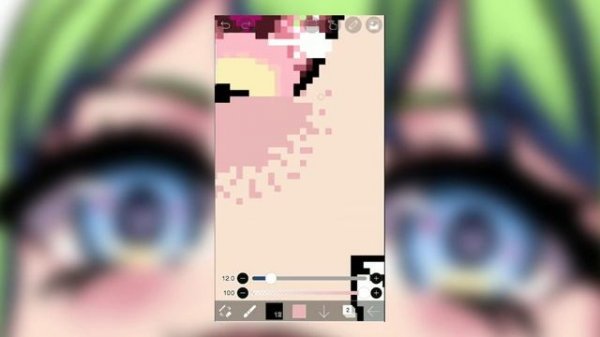 [Tutorial pixel art With IbisPaintX] Simple tutorial for beginners #4