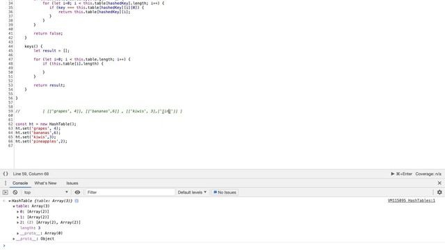 Create a Keys Method in a Hash Table (JavaScript) смотреть онлайн