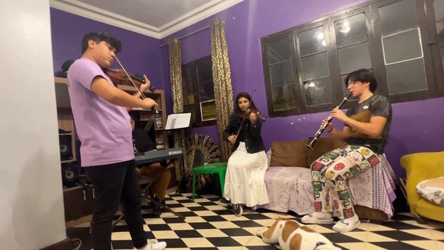 Bésame mucho,Jhonny y Jhostyn Torrivilla,piano,violín,Arline y Sebastián Mancilla,violín y clarinet смотреть онлайн