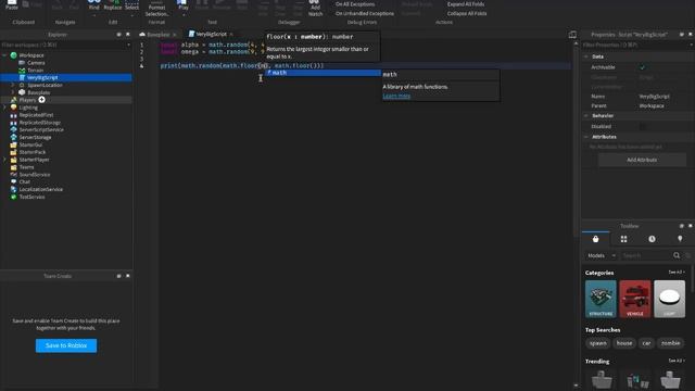 Mega script part 1 Roblox Studio смотреть онлайн