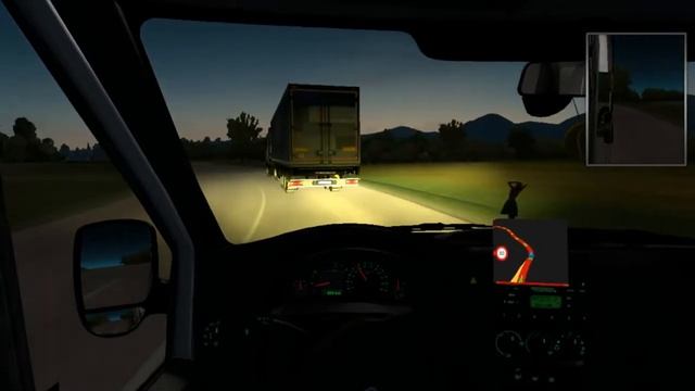 Live Accident while driving in rain at night | ETS 2 1.36 Ford Transit смотреть онлайн