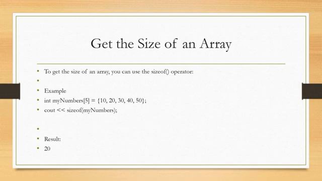 C++ Arrays /#14/ Get the Size of an Array#array #cpp #looparray #coding #notesmaterial смотреть онлайн