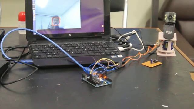 Face Tracking Haar Cascade Classifier menggunakan Pan/Tilt Camera OpenCV 2.4.9 pada Ubuntu 14.04 смотреть онлайн
