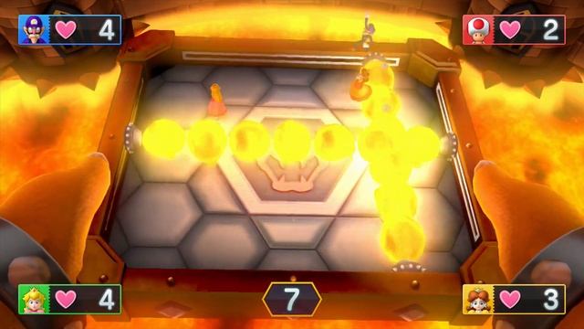Mario Party 10 Bowser Party #327 Waluigi, Toad, Peach, Daisy Mushroom Park Master Difficulty смотреть онлайн
