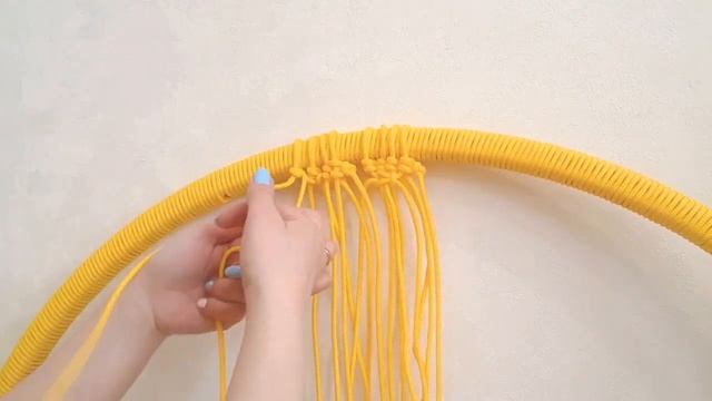 MACRAME / Подвесное кресло - гамак своими руками / Крепление нитей / DIY HAMMOCK / HANDMADE смотреть онлайн