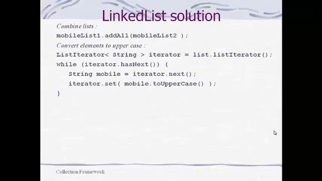 Java Collection Framework смотреть онлайн