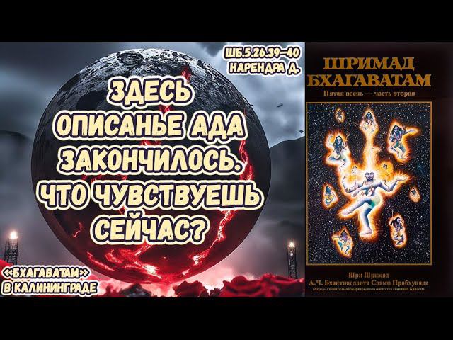 Здесь описанье ада закончилось. Что чувствуешь сейчас? Нарендра д. ШБ.5.26.39–40