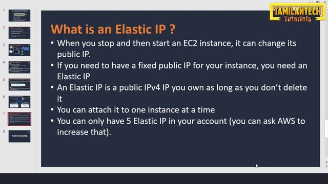 10.IP Address vs AWS Elastic IP Address - Hands on смотреть онлайн