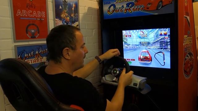 Sega Daytona USA 2 first play on DIY racing cabinet. Model 3 emulator смотреть онлайн