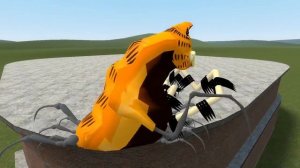 GOREFIELD (SCP-3166) VS TREVOR HENDERSON CREATURES!! Garry's Mod Sandbox