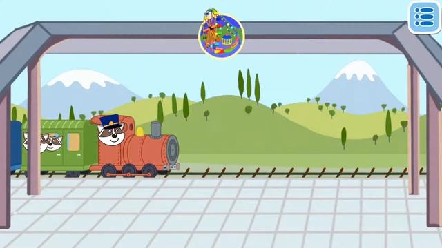 Baby Hippo Railway Train Adventure | Puzzle Travelling Game | Cute Little Games смотреть онлайн