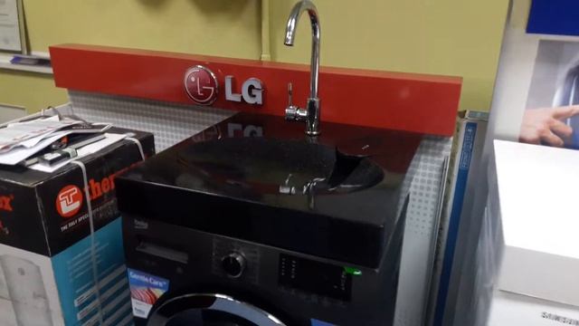 Раковина над стиральной машиной черная, модель 01 смотреть онлайн