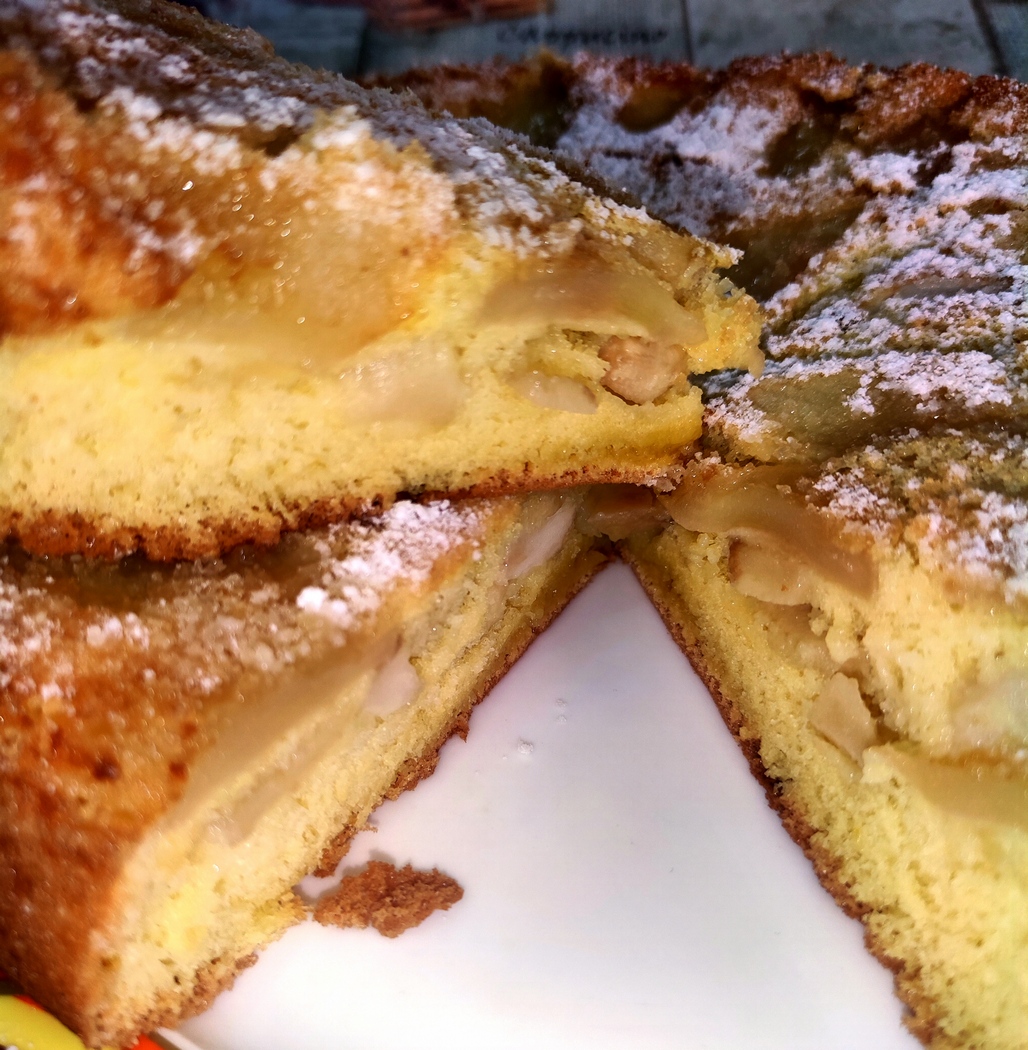 Вкусная шарлотка с яблоками. смотреть онлайн