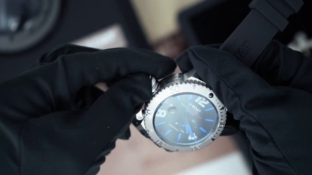 U-Boat Automatic Sommerso Diver Watch Blue Silicone Strap 9014 смотреть онлайн