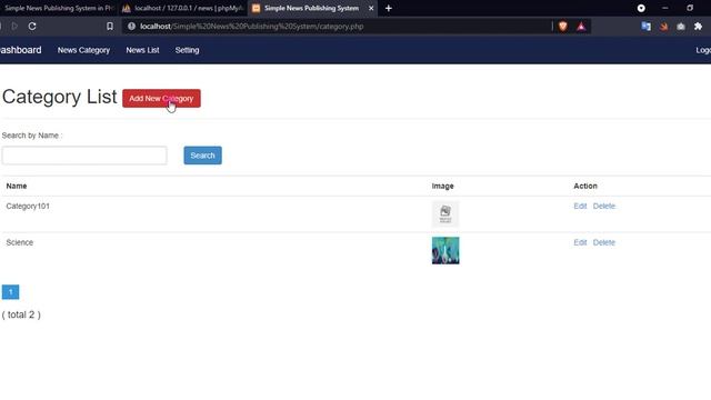 Simple News Publishing System in PHP DEMO смотреть онлайн