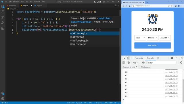 Build A Simple Alarm Clock in HTML CSS & JavaScript | Alarm Clock in JavaScript смотреть онлайн