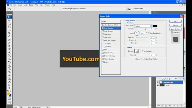 Photoshop Tutorial: Glossy Web 2.0 Text Effect смотреть онлайн