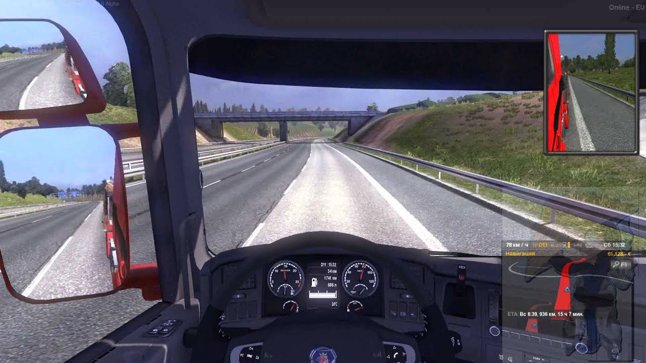 ETS2MP баг с фигурой водителя смотреть онлайн
