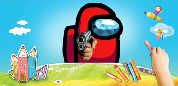 Рисуем AMONG AS!!!. Кто же Предатель. Draw AMONG AS. Рисование.