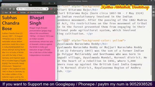 #3 Bootstrap Grid System in Telugu Part 2 by Kotha Abhishek смотреть онлайн