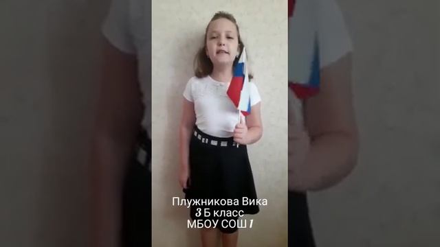Плужникова Виктория, МБОУ «СОШ №1» 3-б класс, читает стихотворение С. Зайцевой смотреть онлайн