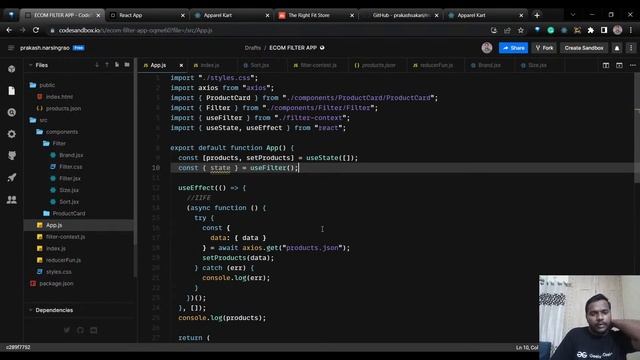 Ecommerce Filter Application with React - Part 2 | Week to React смотреть онлайн