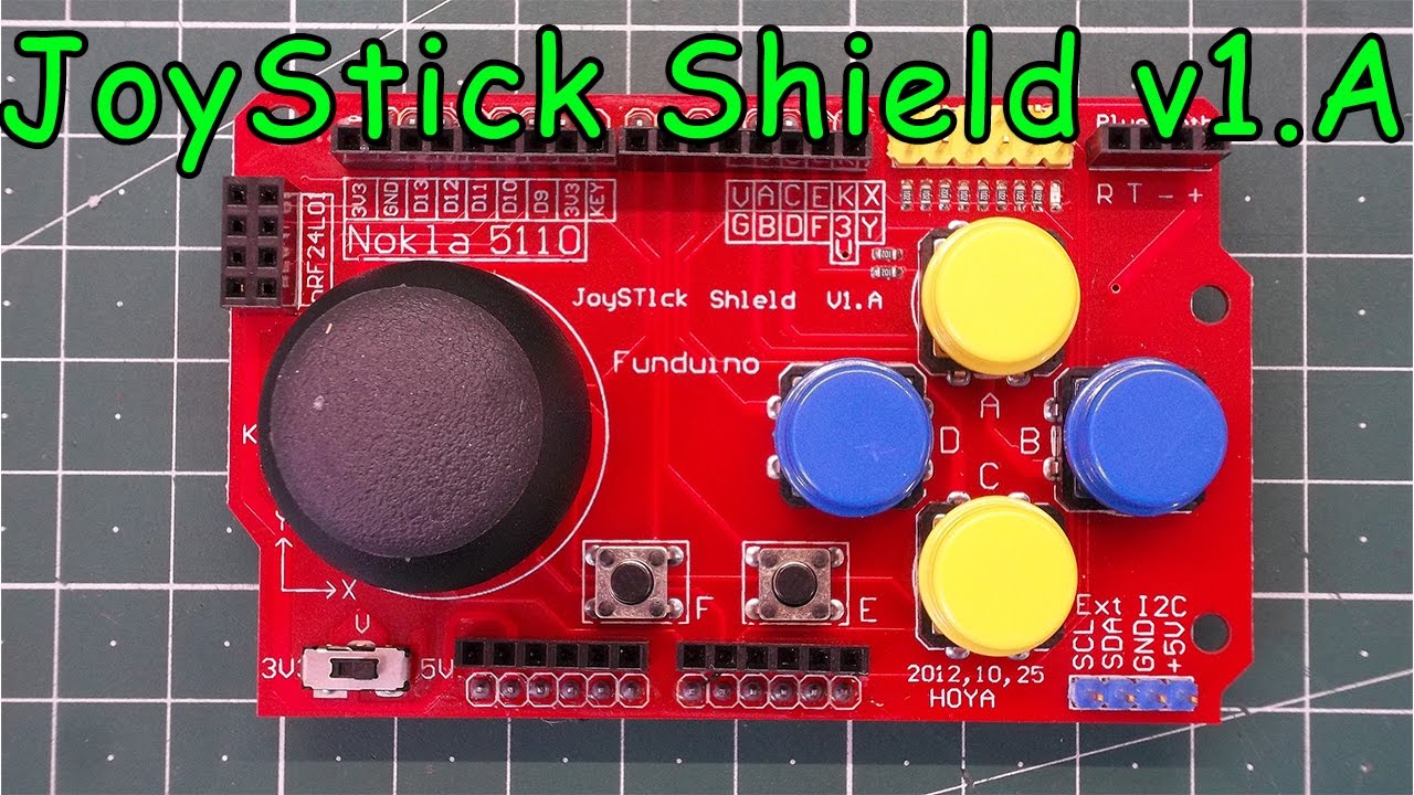 Джойстик шилд радиоуправления для Arduino смотреть онлайн