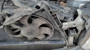 Опель Мерива А, 1,4л., замена вентилятора радиатора. часть 2