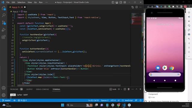 React Native useState Bölüm-8 смотреть онлайн