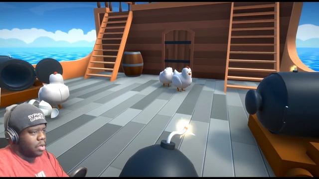 GET RID OF CHICKENS? IM EGG-CITED NO?.. Sorry! | Blow The Hen Down| letsplay/walkthrough смотреть онлайн