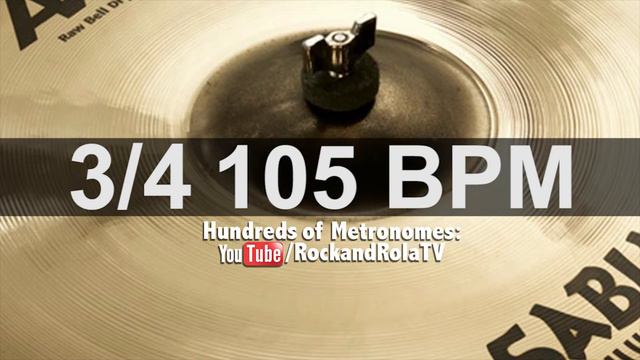 🔴 105 BPM 3/4 Ride Metronome смотреть онлайн