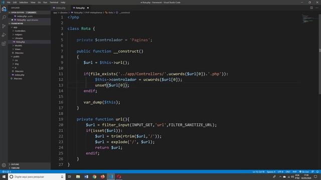 Curso de PHP7 e MVC Aula 09 Checando se o controlador existe смотреть онлайн